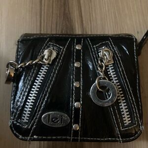 Lei Gothic Black Wallet Y2K